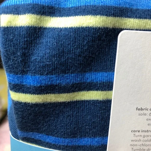 Carter's Navy and Green Striped Pajama Set - Picture 5 of 8